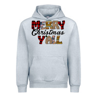 Heather Grey Merry Christmas Y'all Urban Hoodie - Bettercallsaul