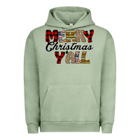 Pigment Oil Green Merry Christmas Y'all Urban Hoodie - Bettercallsaul