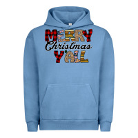 Pigment Pebble Blue Merry Christmas Y'all Urban Hoodie - Bettercallsaul