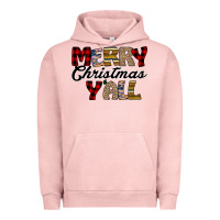 Pigment Salmon Merry Christmas Y'all Urban Hoodie - Bettercallsaul