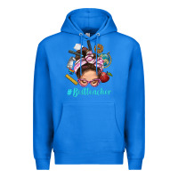 True Royal Best Teacher Messy Bun Bbs Premium Hoodie - BundleAndBundleShop