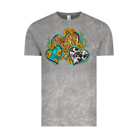 Cloud Rock leopard cowhide hearts Vintage Tee - Zillion Design Studio