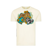 Vintage Arctic leopard cowhide hearts Vintage Tee - Zillion Design Studio