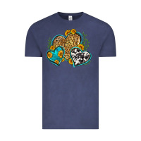 Leopard Cowhide Hearts Vintage Tee | Teevron
