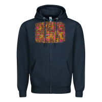 Navy cinco de mayo leopard glitter Zipper Hoodie - Artiststas