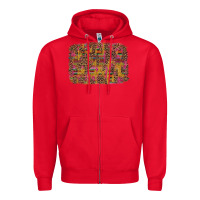 Red cinco de mayo leopard glitter Zipper Hoodie - Artiststas