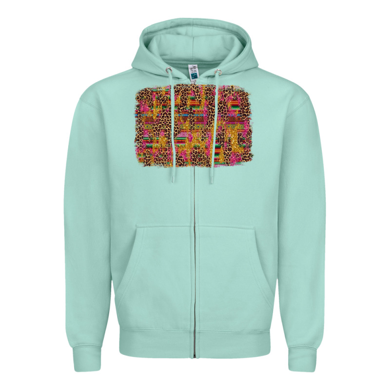 Cinco De Mayo Leopard Glitter Zipper Hoodie by Artiststas | Teevron