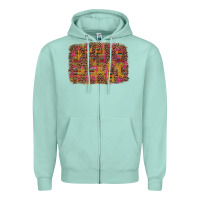 Seafoam cinco de mayo leopard glitter Zipper Hoodie - Artiststas
