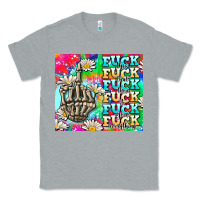 Heather Grey fuck everything skeletons Classic Tee - AdoDesignShop
