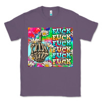 Lavender fuck everything skeletons Classic Tee - AdoDesignShop