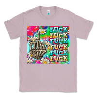 Lilac fuck everything skeletons Classic Tee - AdoDesignShop