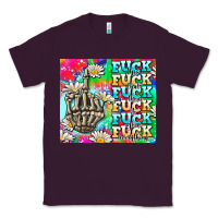 Plum fuck everything skeletons Classic Tee - AdoDesignShop