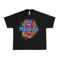 Black Merica lightning bolt Urban Heavy Tee - Neo Western