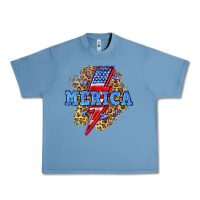 Merica Lightning Bolt Urban Heavy Tee | Teevron