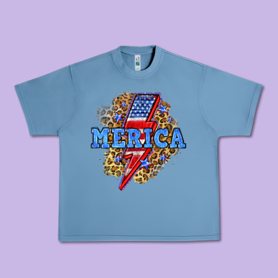 Merica Lightning Bolt Urban Heavy Tee Designed By Neo Western