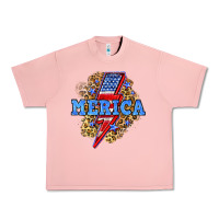 Salmon Merica lightning bolt Urban Heavy Tee - Neo Western