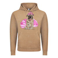 Vintage Coffee balerina pug with tutu Vintage Hoodie - RanaPortraitStore