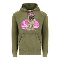 Vintage Olive balerina pug with tutu Vintage Hoodie - RanaPortraitStore