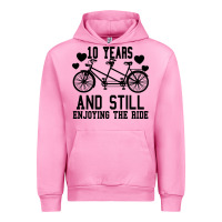 Fuchsia Pink 10 Years And Still Enjoying The Ride Urban Hoodie - Bettercallsaul