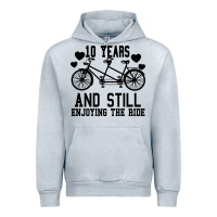 Heather Grey 10 Years And Still Enjoying The Ride Urban Hoodie - Bettercallsaul