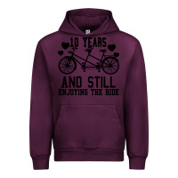 Mauve Wine 10 Years And Still Enjoying The Ride Urban Hoodie - Bettercallsaul