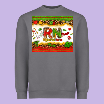 Registered Nurse Juneteenth Heavyweight Sweatshirt Designed By Zillion Design Studio