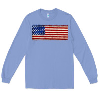 Colony Blue usa flag Long Sleeve Tee - JahusDesignShop