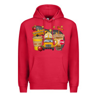 Cardinal School Bus Coffee And Star Bbs Premium Hoodie - BundleAndBundleShop