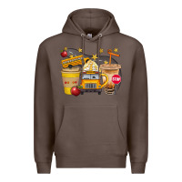 Coffee School Bus Coffee And Star Bbs Premium Hoodie - BundleAndBundleShop