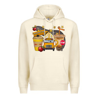Sandshell School Bus Coffee And Star Bbs Premium Hoodie - BundleAndBundleShop