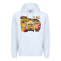 White School Bus Coffee And Star Bbs Premium Hoodie - BundleAndBundleShop