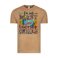 Vintage Camel i'm not bossy i have leadership skills Vintage Tee - Zillion Design Studio