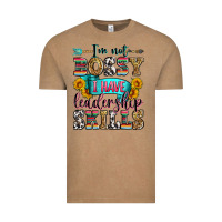 Vintage Coffee i'm not bossy i have leadership skills Vintage Tee - Zillion Design Studio
