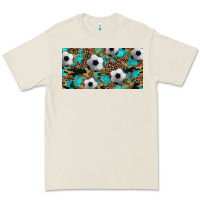 Bone western leopard camouflage turquoise soccer licence plate template Premium Tee - Artiststas