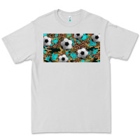 Dove Grey western leopard camouflage turquoise soccer licence plate template Premium Tee - Artiststas