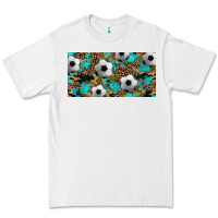 White western leopard camouflage turquoise soccer licence plate template Premium Tee - Artiststas