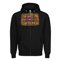 Black cinco de mayo leopard frame Zipper Hoodie - Artiststas