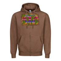 Chestnut cinco de mayo leopard frame Zipper Hoodie - Artiststas