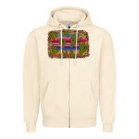 Sandshell cinco de mayo leopard frame Zipper Hoodie - Artiststas