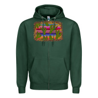 Sports Green cinco de mayo leopard frame Zipper Hoodie - Artiststas