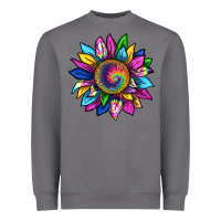Storm tie dye sunflower Heavyweight Sweatshirt - texasbilliewilder