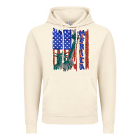 Vintage Artic usa flag with statue of liberty Vintage Hoodie - texasbilliewilder