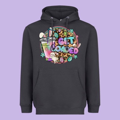 Get Loaded Rabbit And Easter Heavyweight Hoodie Designed By Maliassmallbusiness
