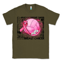 Army Green breast cancer volleyball Classic Tee - JahusDesignShop