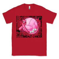 Red breast cancer volleyball Classic Tee - JahusDesignShop