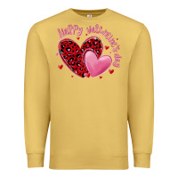Antique Gold happy valentine's day hearts Premium Sweatshirt - MaliasSmallBusiness