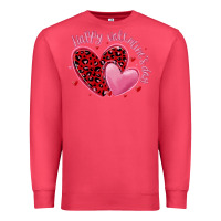 Cardinal happy valentine's day hearts Premium Sweatshirt - MaliasSmallBusiness