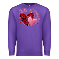 Purple happy valentine's day hearts Premium Sweatshirt - MaliasSmallBusiness