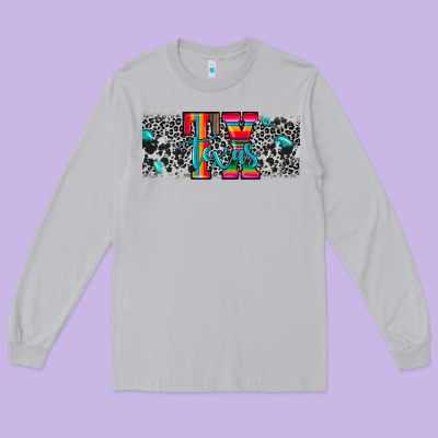 Tx Texas Long Sleeve Tee Designed By Jahusdesignshop