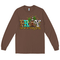 Chestnut pray more worry less with church Long Sleeve Tee - AdoDesignShop